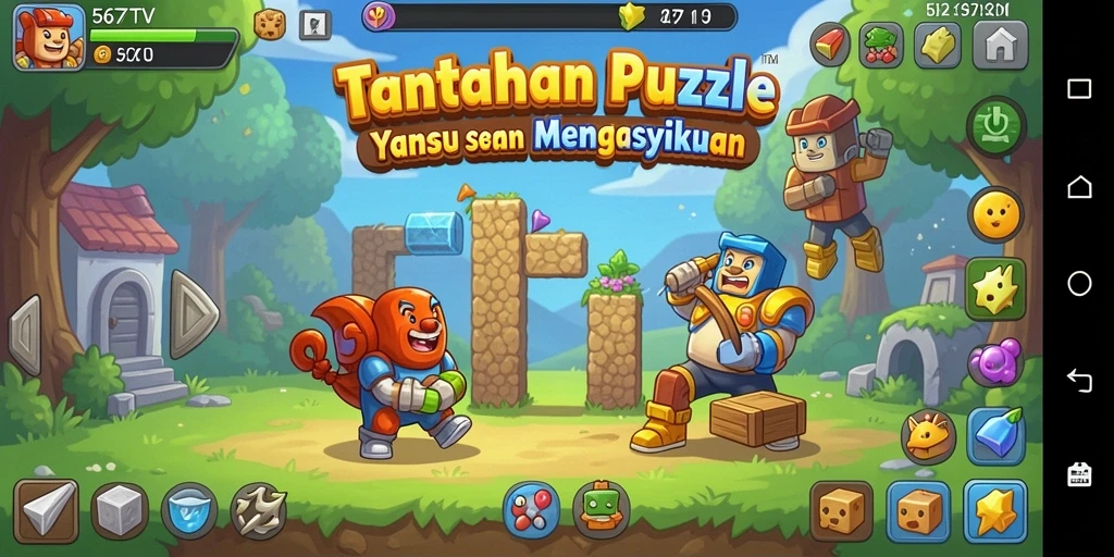Gameplay seru 567TV yang menantang keterampilan otak.