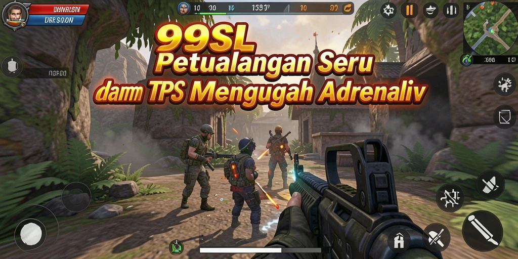 Gameplay seru 99SL dengan aksi menembak menegangkan.