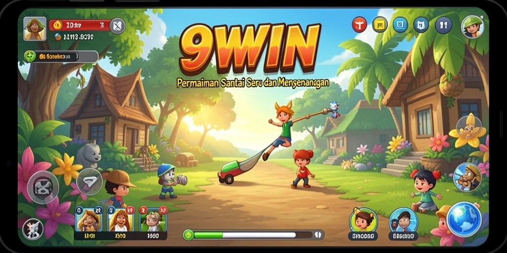 Tampilan colorful dan gameplay menarik dalam 9WIN.