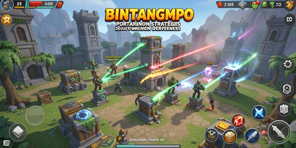 Tampilan gameplay BINTANGMPO yang menantang dan strategis.