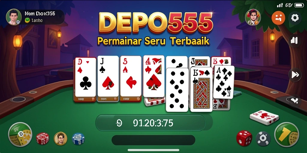 Tampilan gameplay DEPO555 yang seru dan interaktif.