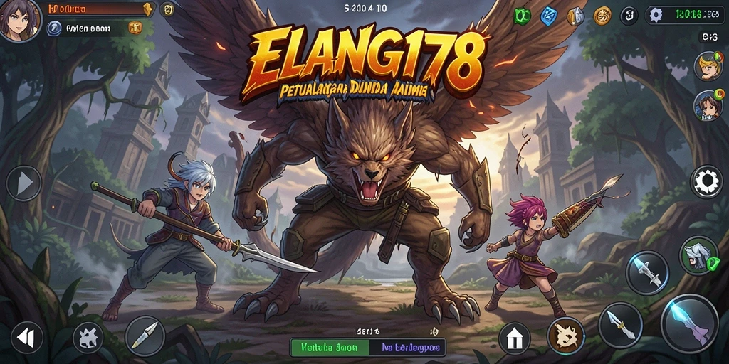 Tampilan gameplay seru dalam ELANG178 dengan karakter anime yang ikonik.