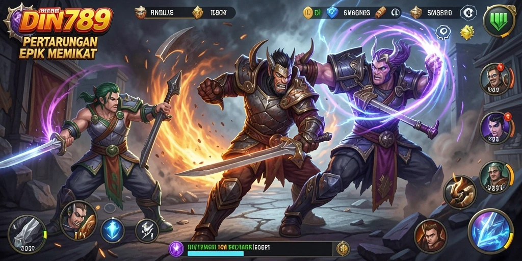 Tampilan gameplay IDN789 dengan aksi pertarungan yang mendebarkan.