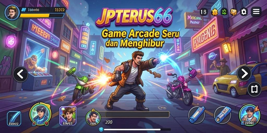 Screenshot gameplay JPTERUS66 menampilkan aksi seru dalam game Arcade.