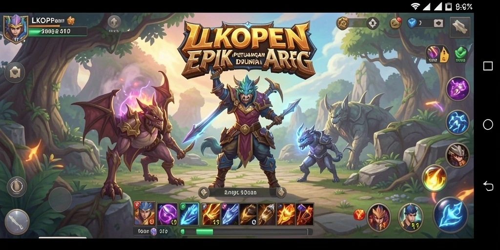 Gameplay seru dan mendebarkan di dunia ARPG LKOPEN.