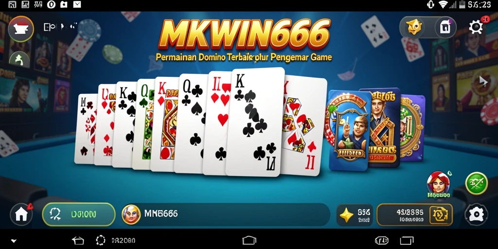 Tampilan menarik dari gameplay Domino di MKWIN666.