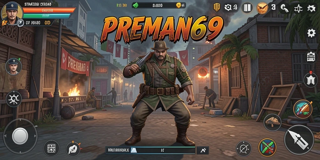 Tampilan gameplay seru dan strategis dari PREMAN69.