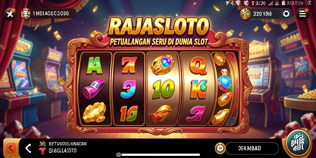 Tampilan gameplay seru di <strong>RAJASLOTO</strong> dengan berbagai tema menarik.