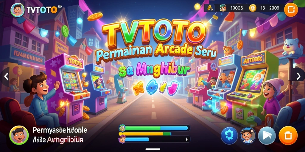 Tampilan gameplay seru dan penuh tantangan di TVTOTO.