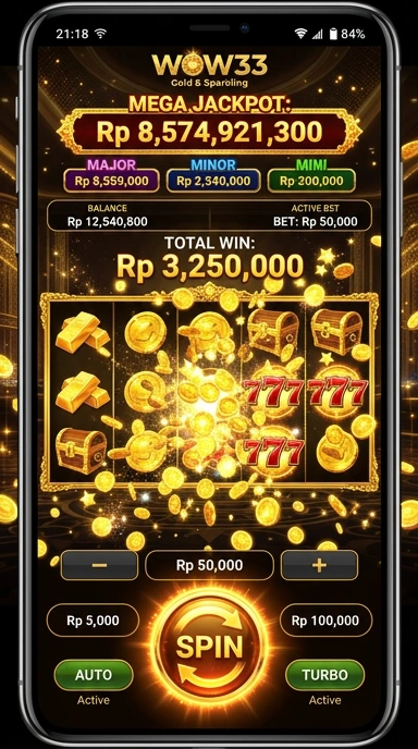 Antarmuka wow33 yang intuitif dan mudah digunakan.